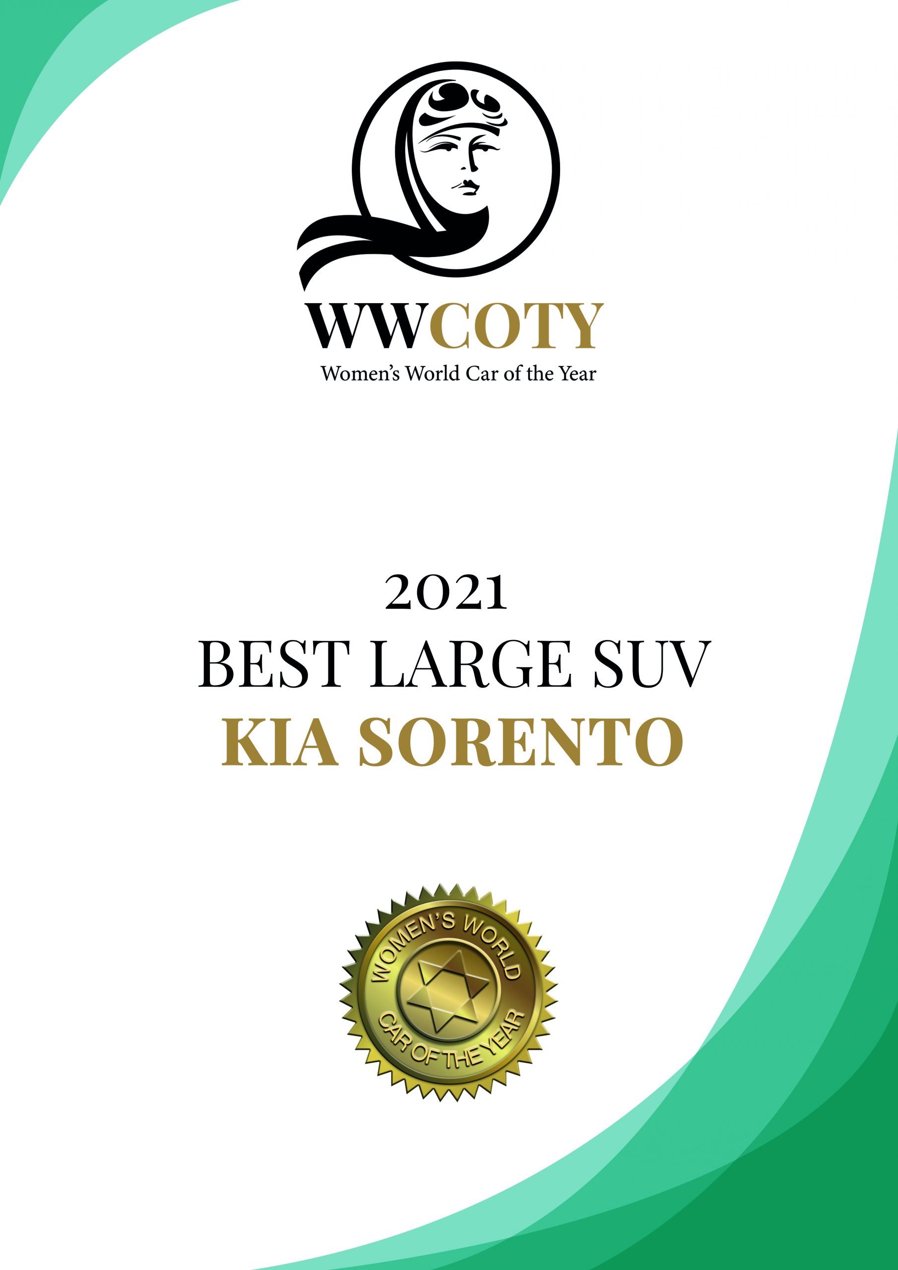 Kia Sorento câștigă categoria „Best Large SUV” în cadrul premiilor Women’s World Car of the Year